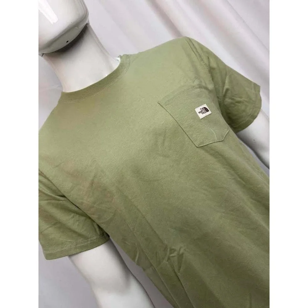 NWT! The North Face Mens Short Sleeve Pocket Tee Olive Green NF0A475L SM